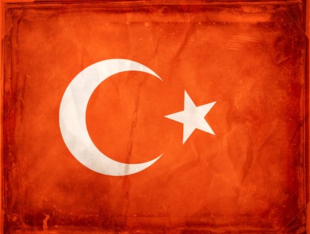Grunge flag series -  Turkeyの写真素材