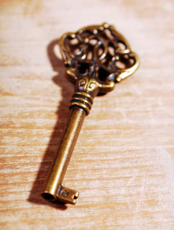 A key on the table の写真素材