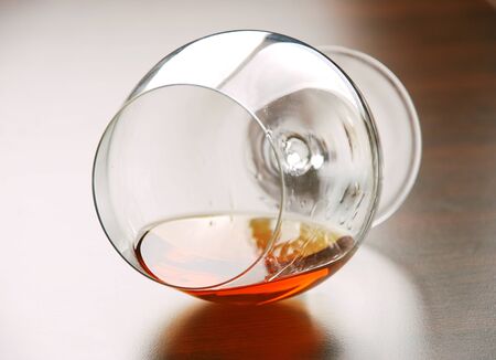 Glass of cognac の写真素材