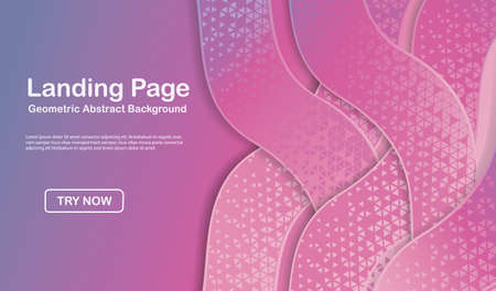 Minimal geometric triangle halftone background. new design dynamic shapes composition gradient colors. vector illustration.のイラスト素材