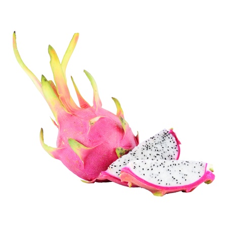 Dragon Fruit isolated on white background.の写真素材