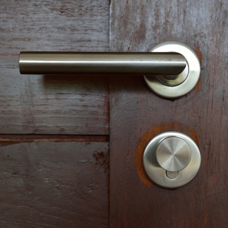Modren style door handle ,open the doorの写真素材