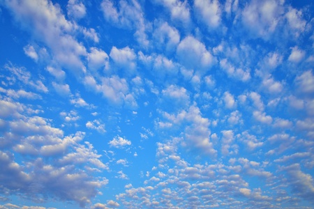 Blue sky with cloudsの写真素材
