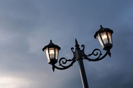 Electric street lampの写真素材