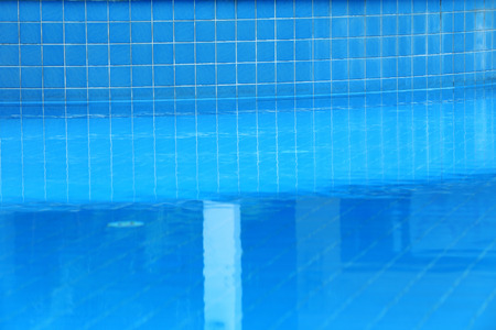 abstract reflection water in swimming poolの写真素材