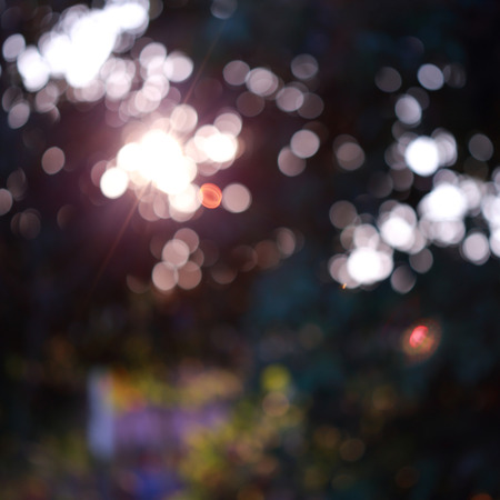 colorful magical light festive , abstract bokeh defocused light の写真素材