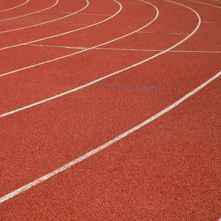running track curveの写真素材