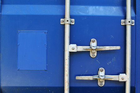 blue cargo freight container shipping texture backgroundの写真素材