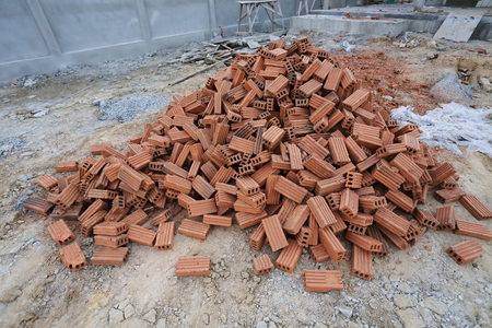 brick of building construction houseの写真素材