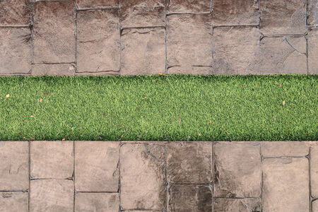 stone and grass backgroundの写真素材