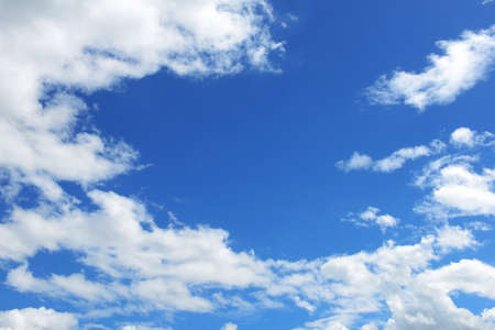 blue sky background with cloudsの写真素材