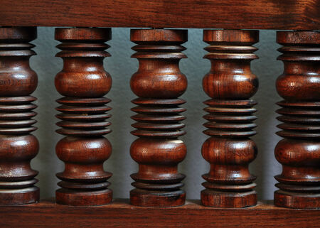 wood carved decorated in furniture, thai styleの写真素材