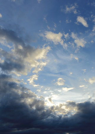 blue sky background with cloudsの写真素材
