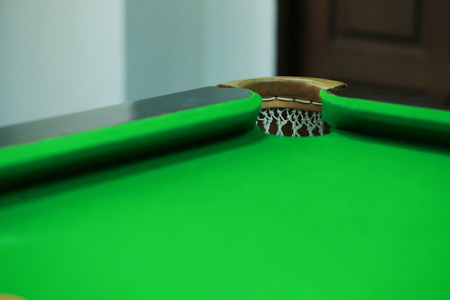 snooker table, sport game backgroundの写真素材