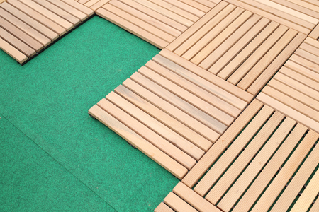 wood deck panel floor texture backgroundの写真素材