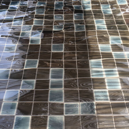 texture of ripple surface water in swimming poolの写真素材