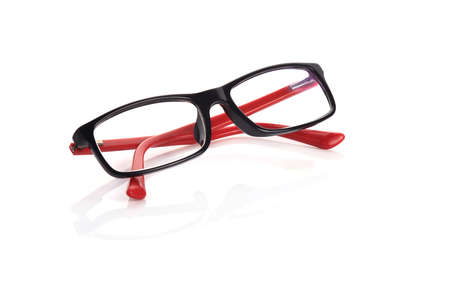 eyeglasses fashion isolated on white backgroundの写真素材