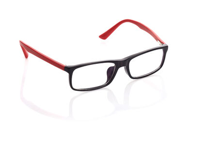eyeglasses fashion isolated on white backgroundの写真素材