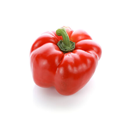 red pepper on white backgroundの写真素材