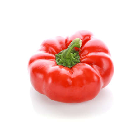 red pepper on white backgroundの写真素材