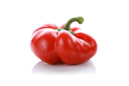 red pepper on white backgroundの写真素材