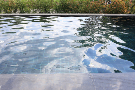 swimming pool of modern resort hotel