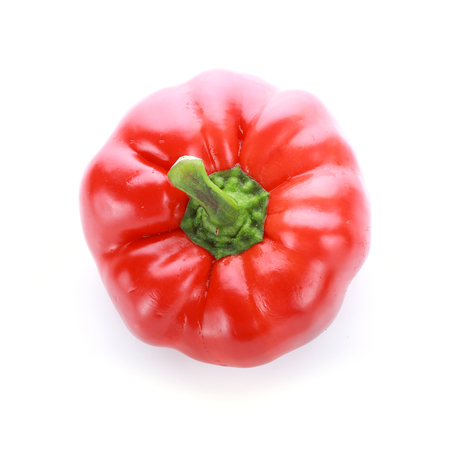 red pepper on white backgroundの写真素材