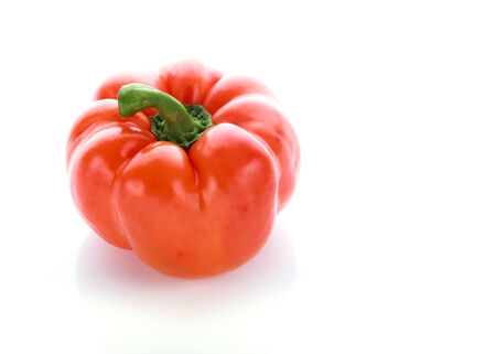 red pepper on white backgroundの写真素材