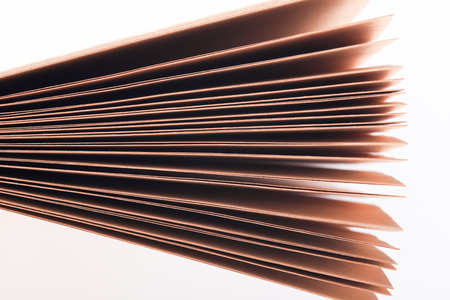 stack of brown paper page document sheet