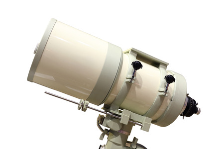 telescope science tool isolated on white backgroundの写真素材
