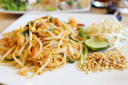 pad thai, stir thailand traditional of thai foodの写真素材