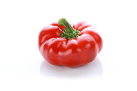 red pepper on white backgroundの写真素材