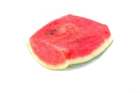 watermelon fruit isolated on white backgroundの写真素材