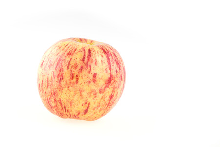 fresh apple fruit isolated on white backgroundの写真素材