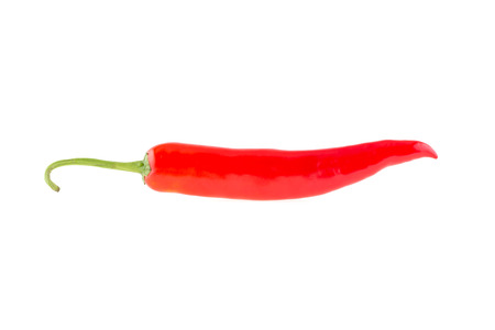 pepper red spicy isolated on white backgroundの写真素材