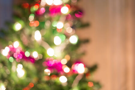 abstract light celebration background with defocused lightsの写真素材