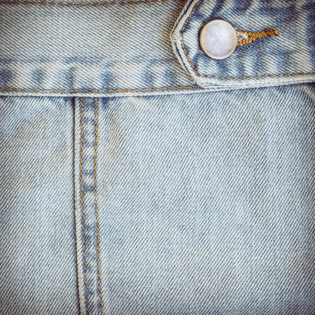 jeans denim clothing with metal button on clothing textile industrial