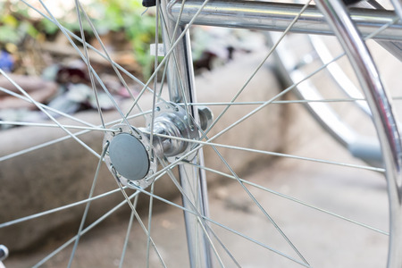 detail of empty wheelchairの写真素材