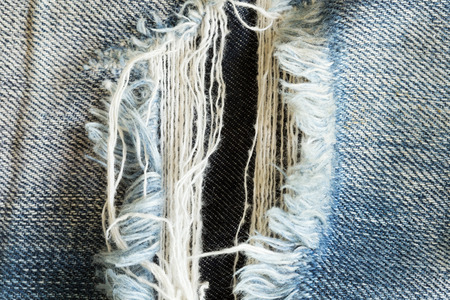 denim jeans with old torn of fashion jeans designの写真素材