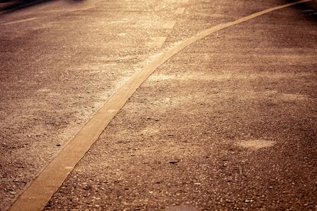 symbol of foot walk lane on roadの写真素材