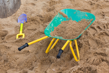 toys of kid for playing sand enjoy in playgroundの写真素材