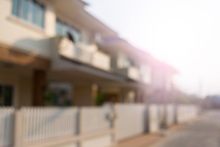large house of village, blur image backgroundの写真素材