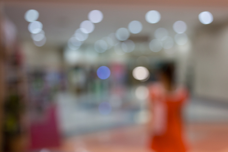 store shopping mall image blur defocused backgroundの写真素材