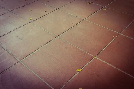 design of red tiles flooringの写真素材