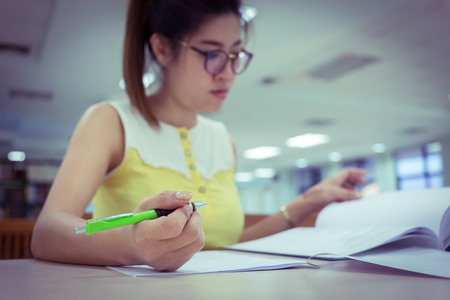 working woman worked in the business officeの写真素材