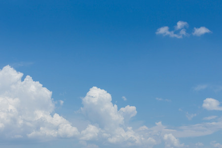 cloud on clear blue sky, fluffy clouds nature background