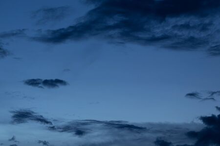 black cloud in dark night sky used for halloween backgroundの写真素材