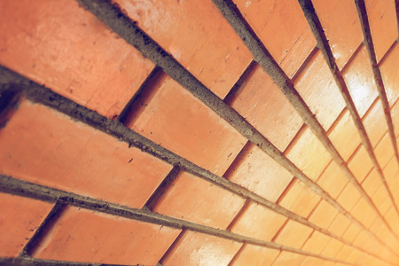 brick wall texture background material of industry constructionの写真素材