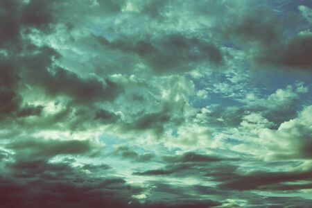 dark sky with cloud, image vintage backgroundの写真素材