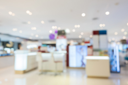 department store shopping mall, image blur defocused backgroundの写真素材